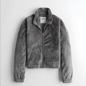 NWOT XS Hollister full zip cozy sweatshirt